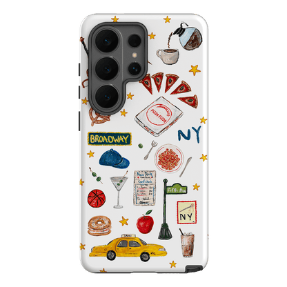 NYC White Printed Phone Cases Samsung Galaxy S26 Ultra / Armoured by BG. Studio - The Dairy