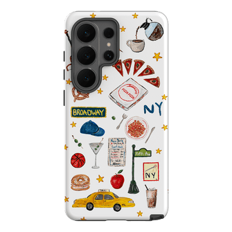 NYC White Printed Phone Cases Samsung Galaxy S26 Ultra / Armoured by BG. Studio - The Dairy