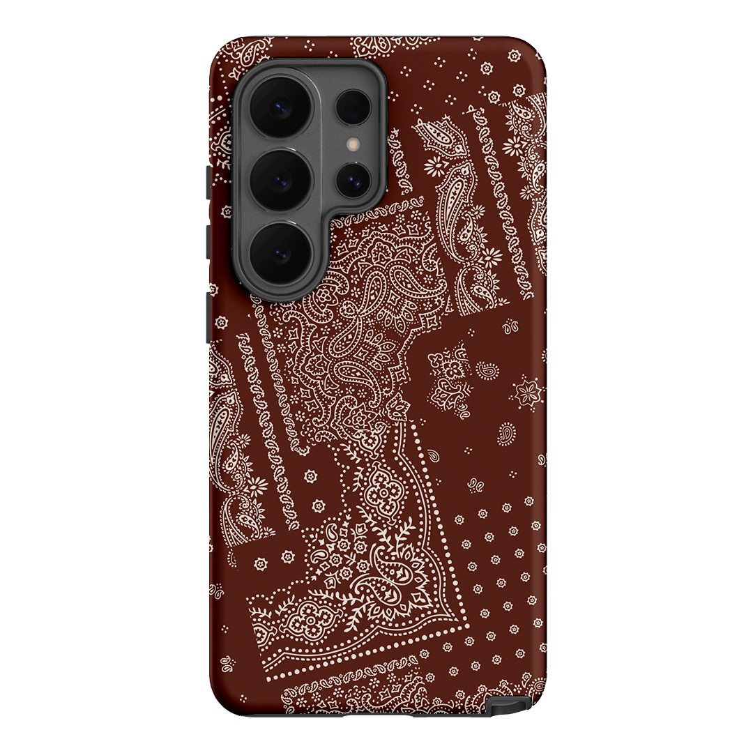 Paisley Cinnamon Printed Phone Cases Samsung Galaxy S26 Ultra / Armoured by The Dairy - The Dairy