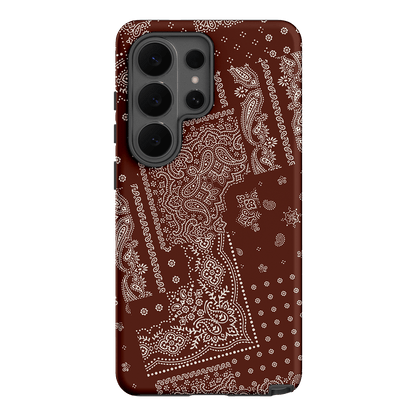 Paisley Cinnamon Printed Phone Cases Samsung Galaxy S26 Ultra / Armoured by The Dairy - The Dairy