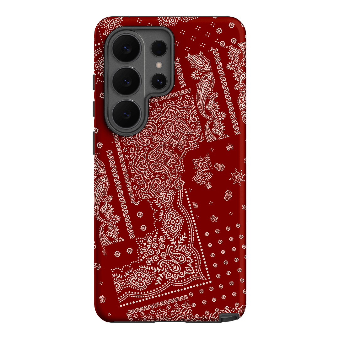 Paisley Crimson Printed Phone Cases Samsung Galaxy S26 Ultra / Armoured by The Dairy - The Dairy