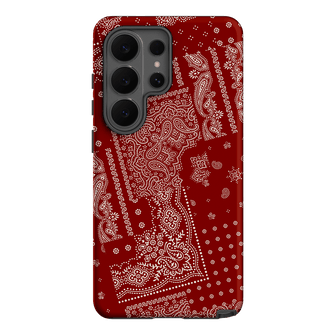 Paisley Crimson Printed Phone Cases Samsung Galaxy S26 Ultra / Armoured by The Dairy - The Dairy