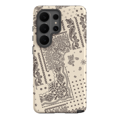 Paisley Ecru Printed Phone Cases Samsung Galaxy S26 Ultra / Armoured by The Dairy - The Dairy