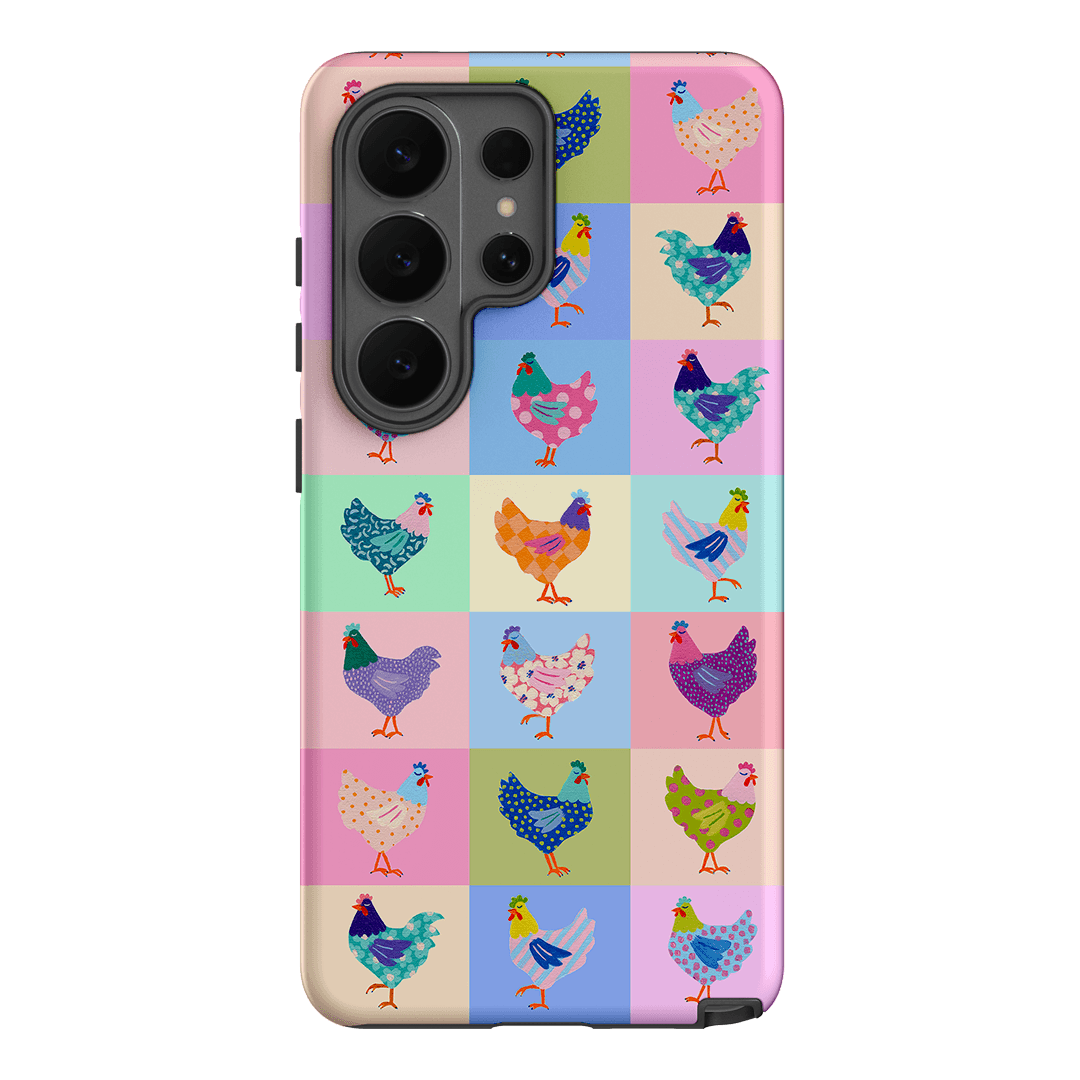 Pastel Chickens Printed Phone Cases Samsung Galaxy S26 Ultra / Armoured by Kayla Henley - The Dairy