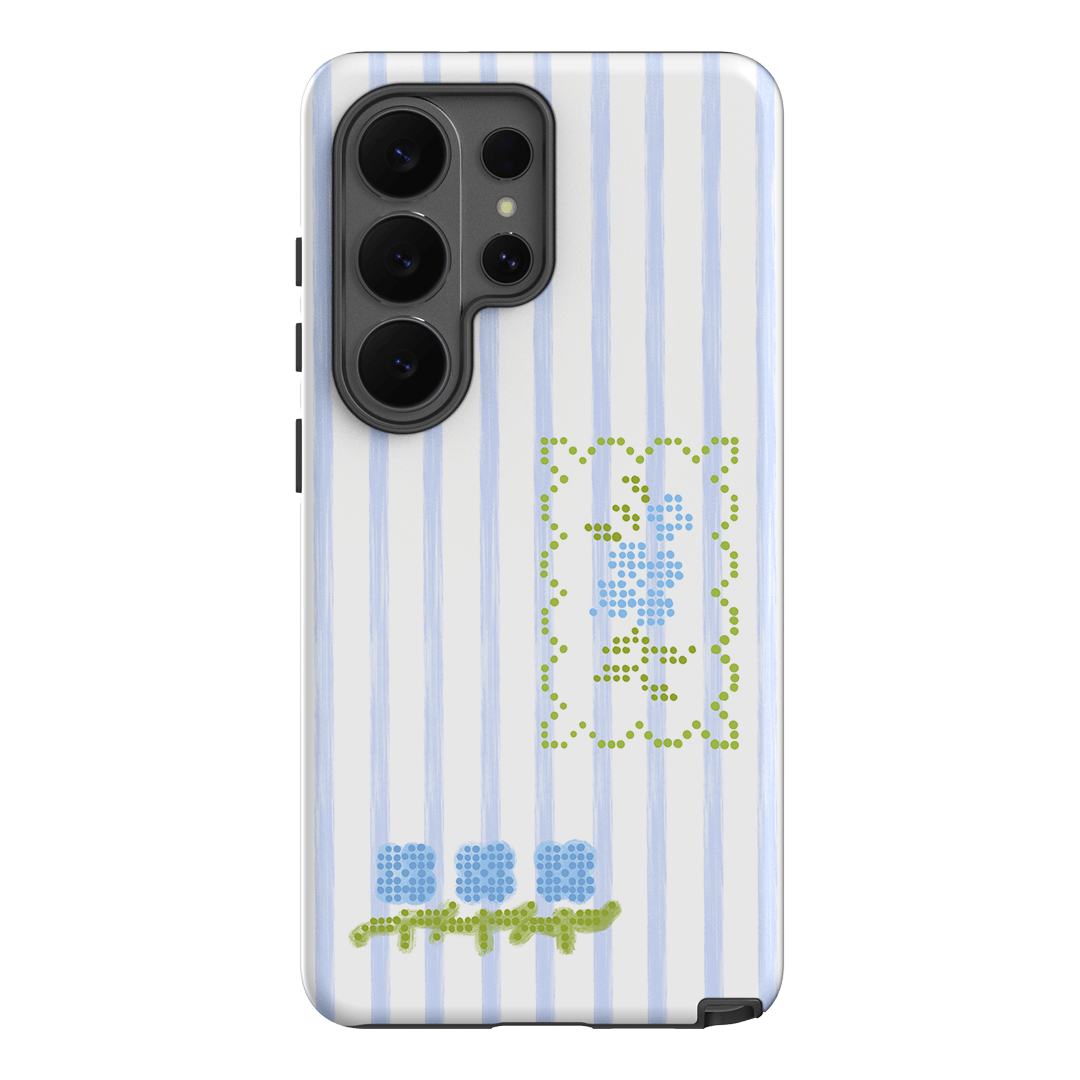 Patchwork Blue Printed Phone Cases Samsung Galaxy S26 Ultra / Armoured by Kayla Carr - The Dairy