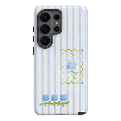 Patchwork Blue Printed Phone Cases Samsung Galaxy S26 Ultra / Armoured by Kayla Carr - The Dairy