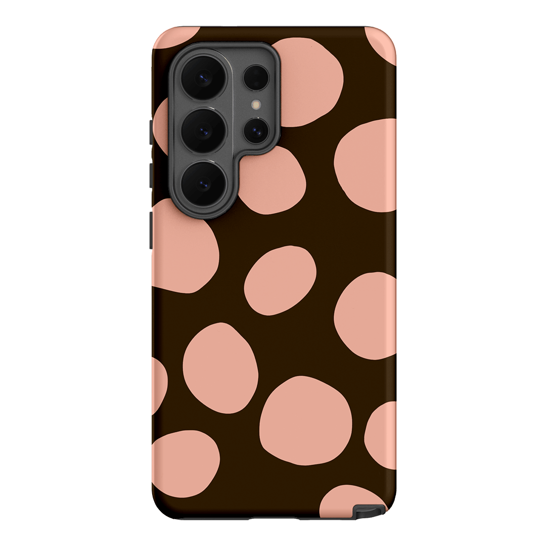 Pebbles Chocolate Pink Printed Phone Cases Samsung Galaxy S26 Ultra / Armoured by Veronica Tucker - The Dairy