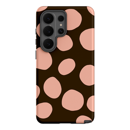 Pebbles Chocolate Pink Printed Phone Cases Samsung Galaxy S26 Ultra / Armoured by Veronica Tucker - The Dairy