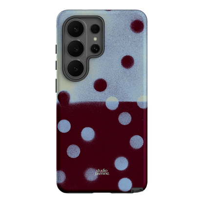 Plum Polka Dot Printed Phone Cases Samsung Galaxy S26 Ultra / Armoured by Jasmine Dowling - The Dairy