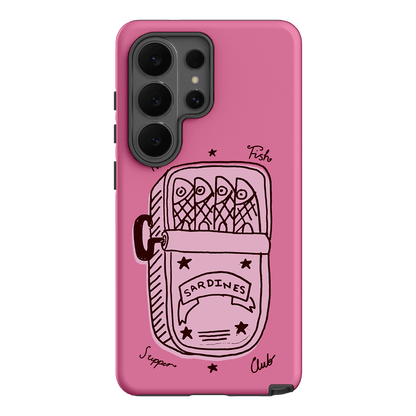 Sardine Social Pink Printed Phone Cases Samsung Galaxy S26 Ultra / Armoured by The Dairy - The Dairy