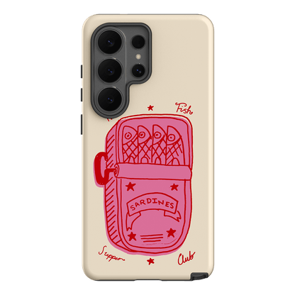 Sardine Social Red Printed Phone Cases Samsung Galaxy S26 Ultra / Armoured by The Dairy - The Dairy