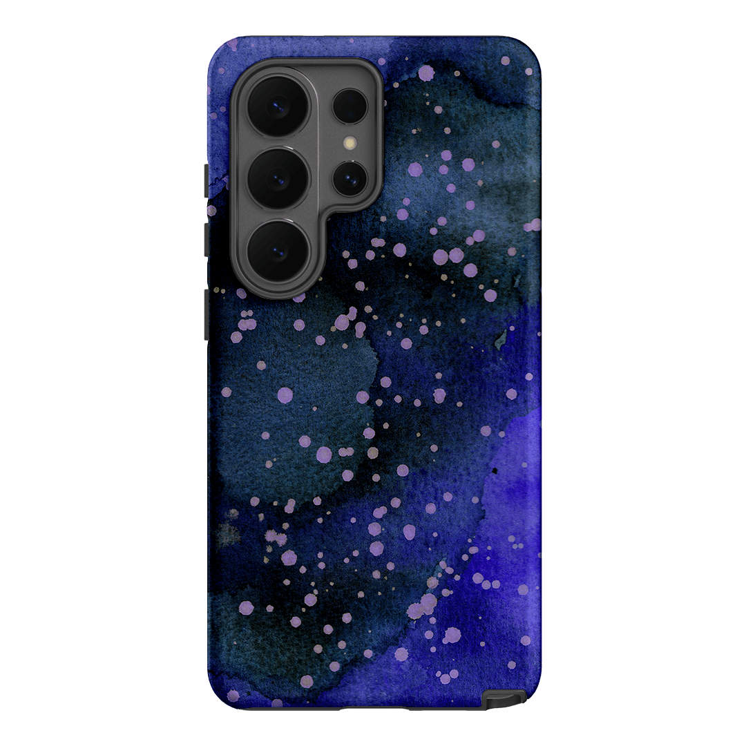 Spotty Navy Printed Phone Cases Samsung Galaxy S26 Ultra / Armoured by The Dairy - The Dairy
