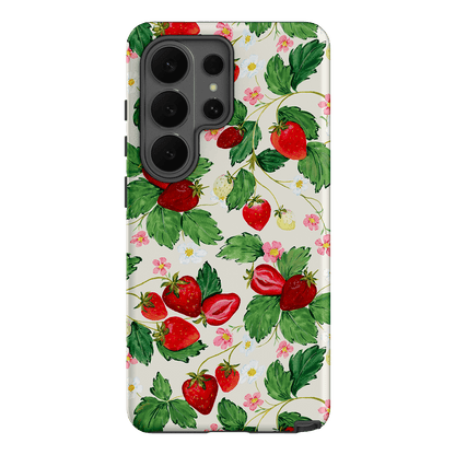 Strawberry Patch Printed Phone Cases Samsung Galaxy S26 Ultra / Armoured by Ellie Mae - The Dairy