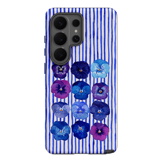 Striped Pansies Printed Phone Cases Samsung Galaxy S26 Ultra / Armoured by Kayla Henley - The Dairy
