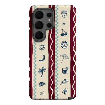 Summer Snacks Burgundy Printed Phone Cases Samsung Galaxy S26 Ultra / Armoured by Charlie Taylor - The Dairy