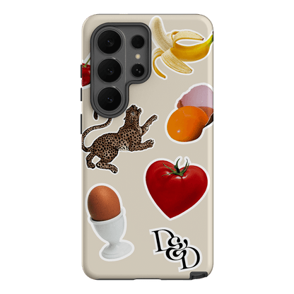 Sunday Stickers Cream Printed Phone Cases Samsung Galaxy S26 Ultra / Armoured by Desmond & Dempsey - The Dairy