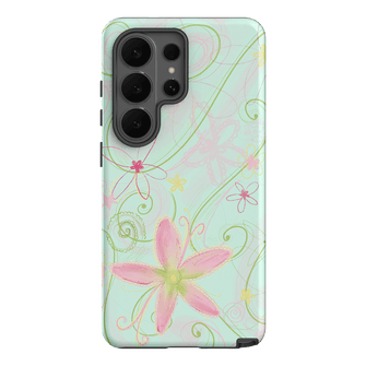 Swirl Blue Printed Phone Cases Samsung Galaxy S26 Ultra / Armoured by Kayla Carr - The Dairy
