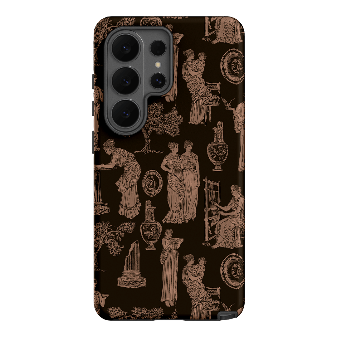 Symposium Burnt Umber Printed Phone Cases Samsung Galaxy S26 Ultra / Armoured by Veronica Tucker - The Dairy