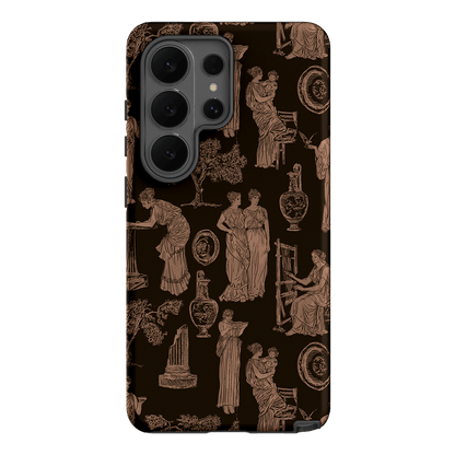 Symposium Burnt Umber Printed Phone Cases Samsung Galaxy S26 Ultra / Armoured by Veronica Tucker - The Dairy
