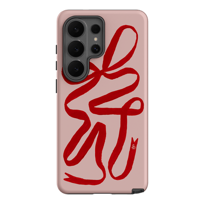 Valentine Ribbon Printed Phone Cases Samsung Galaxy S26 Ultra / Armoured by Jasmine Dowling - The Dairy
