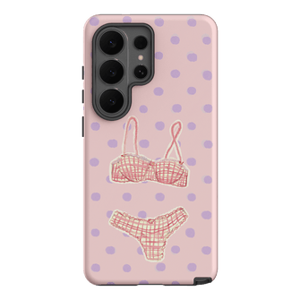 Vintage Gingham Printed Phone Cases Samsung Galaxy S26 Ultra / Armoured by Kayla Carr - The Dairy