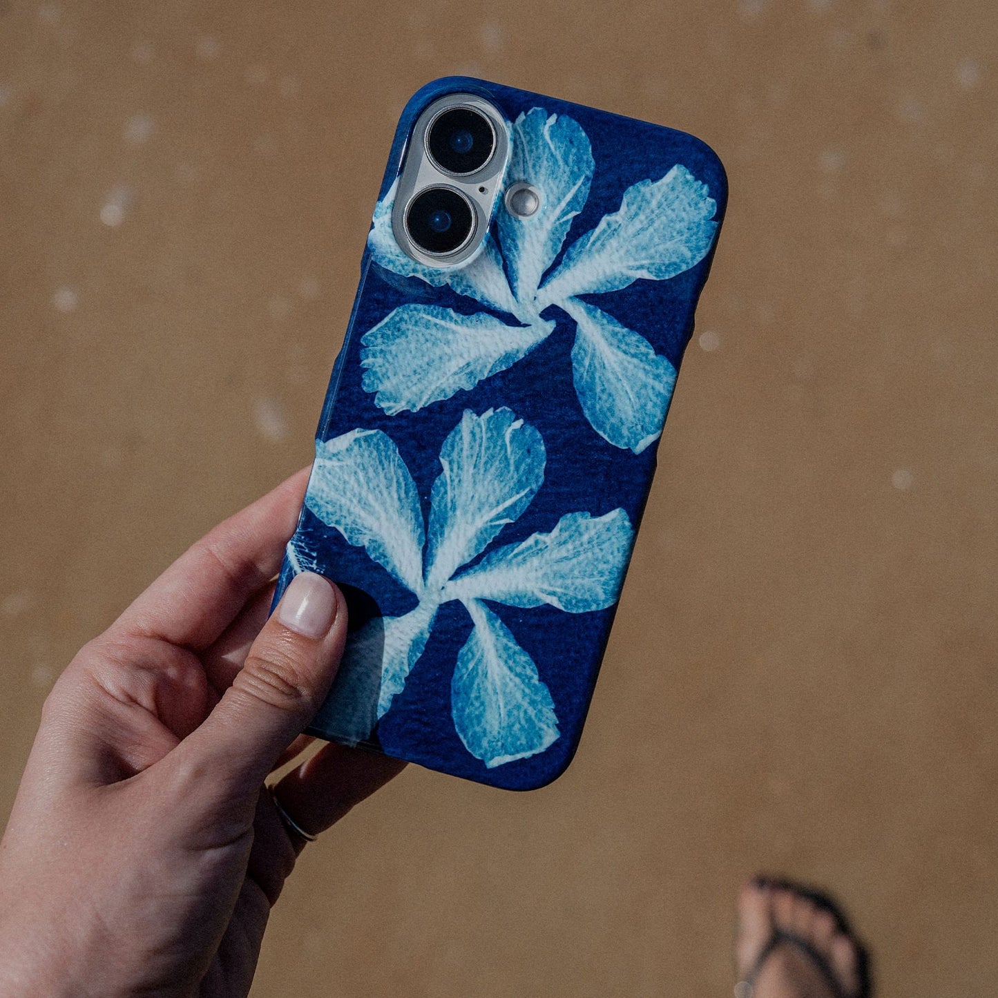 Hibiscus Cyanotype Printed Phone Cases by Sally Hungerford - The Dairy