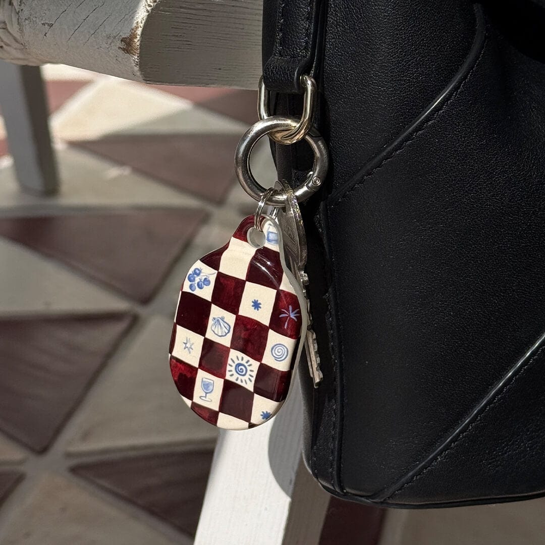 Afternoon Mezze Maroon AirTag Case AirTag Case by Charlie Taylor - The Dairy