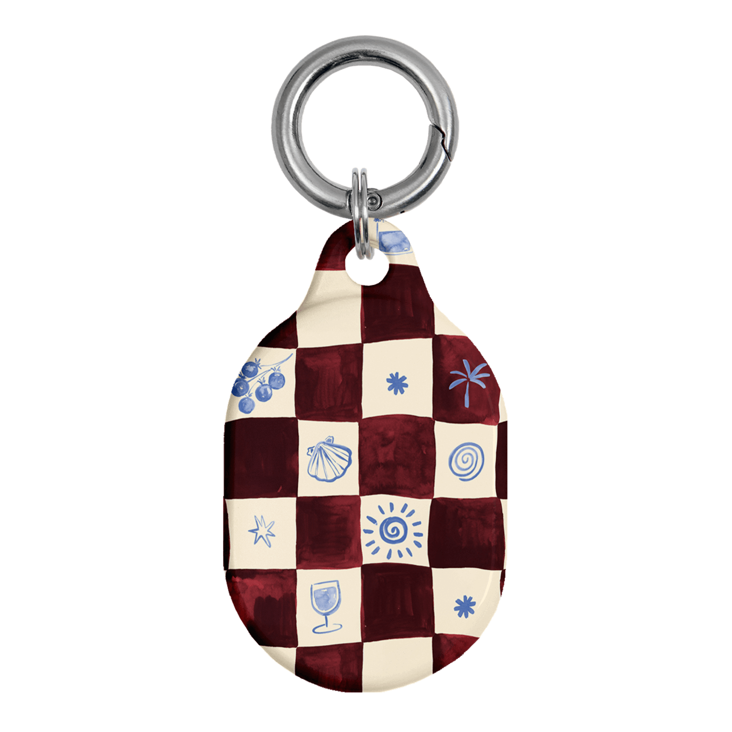 Afternoon Mezze Maroon AirTag Case AirTag Case by Charlie Taylor - The Dairy