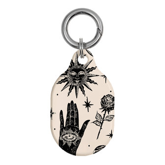 Astro Flash Beige AirTag Case AirTag Case by Veronica Tucker - The Dairy