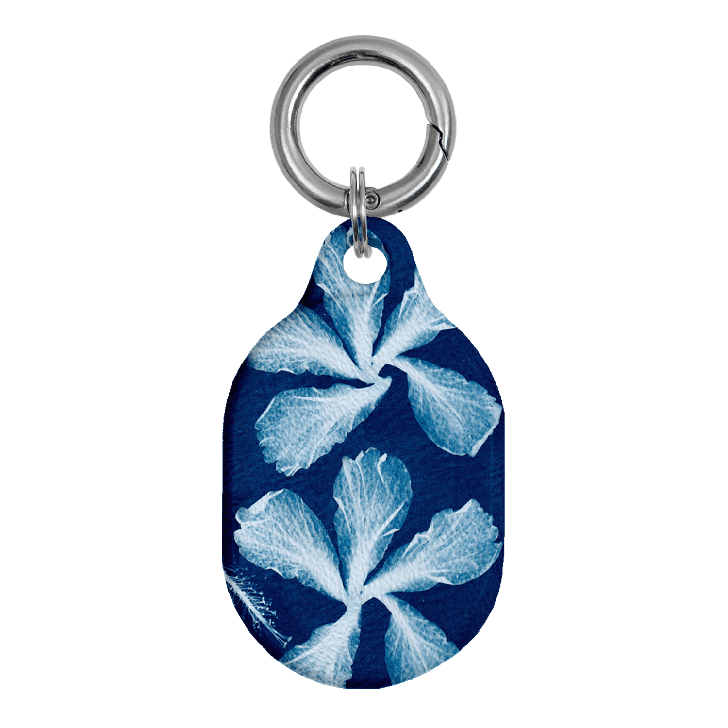 Hibiscus Cyanotype AirTag Case AirTag Case by Sally Hungerford - The Dairy