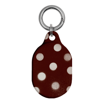 Mocha Polka Dot AirTag Case AirTag Case by Jasmine Dowling - The Dairy