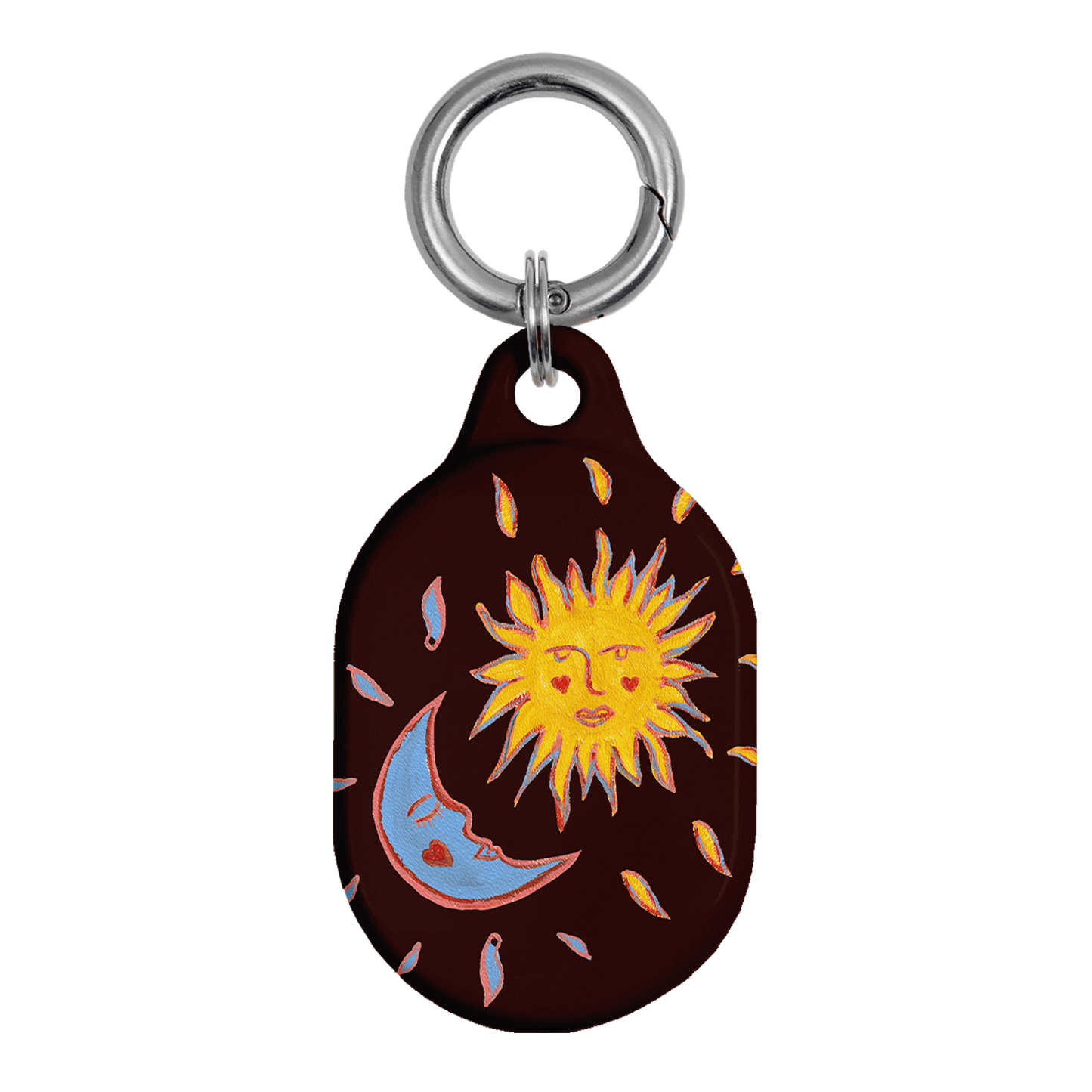 Sun & Moon Plum AirTag Case AirTag Case by BG. Studio - The Dairy