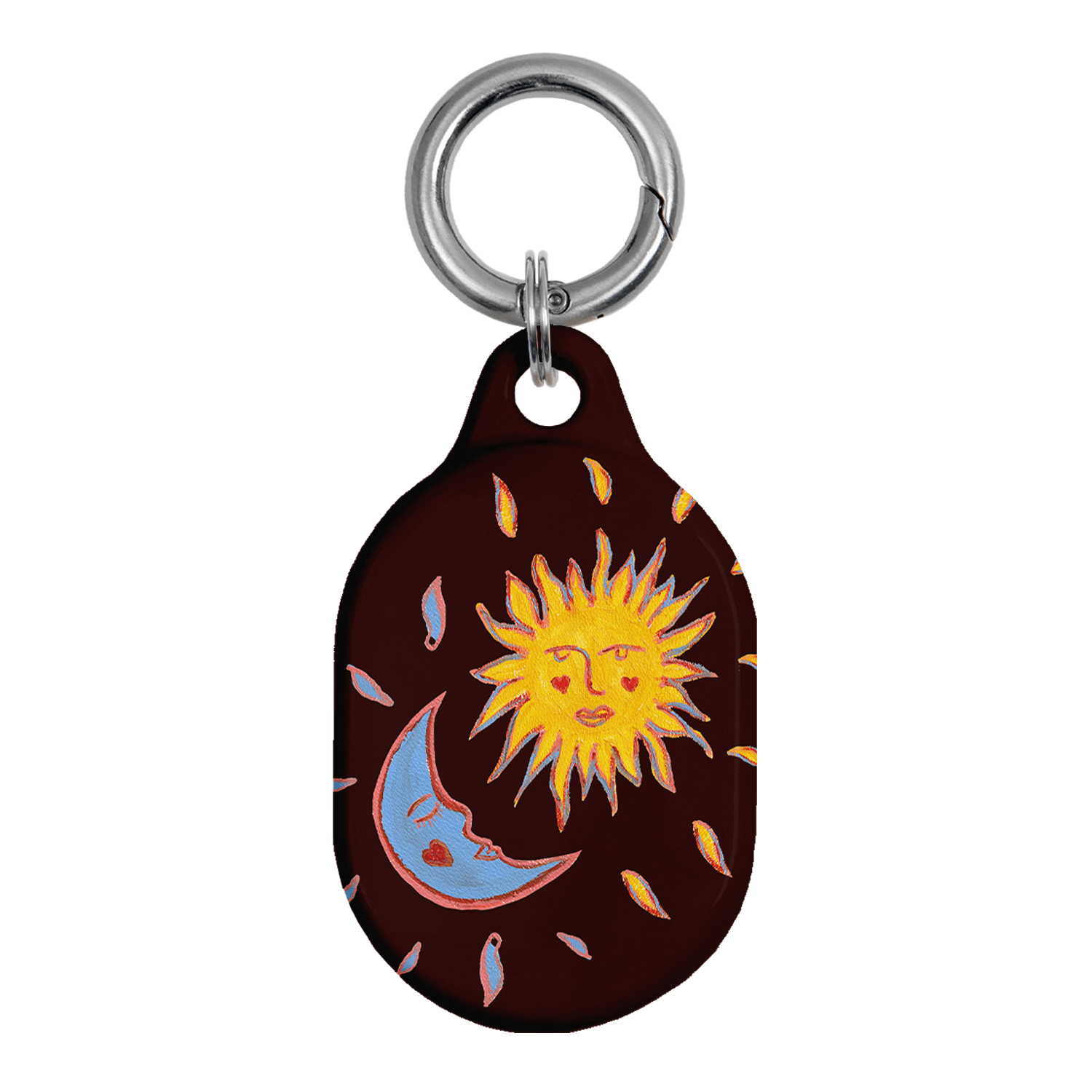 Sun & Moon Plum AirTag Case AirTag Case by BG. Studio - The Dairy