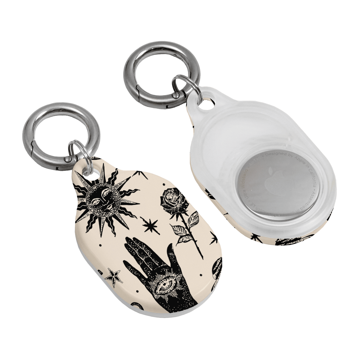 Astro Flash Beige AirTag Case AirTag Case by Veronica Tucker - The Dairy