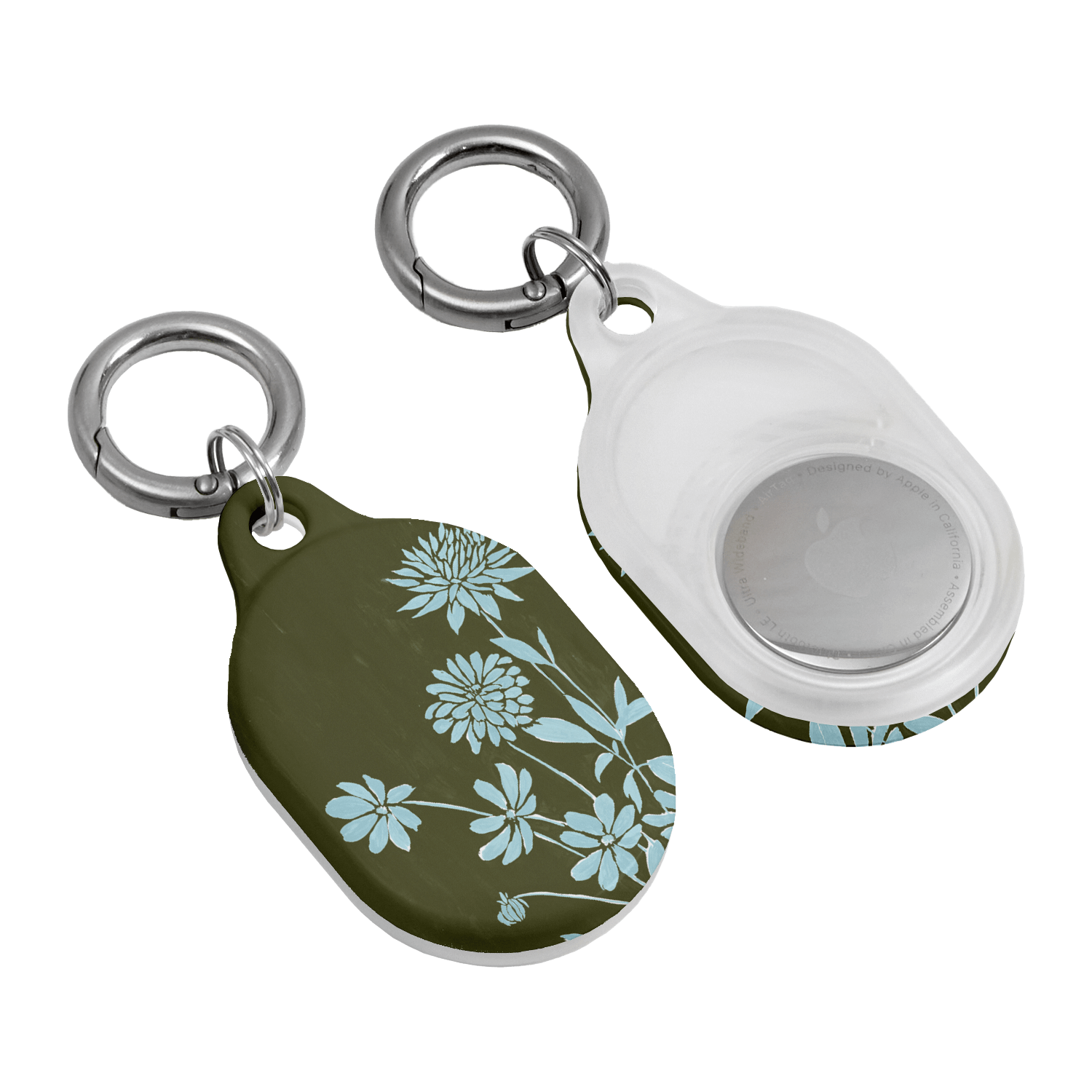 Dahlia Khaki AirTag Case AirTag Case by Typoflora - The Dairy