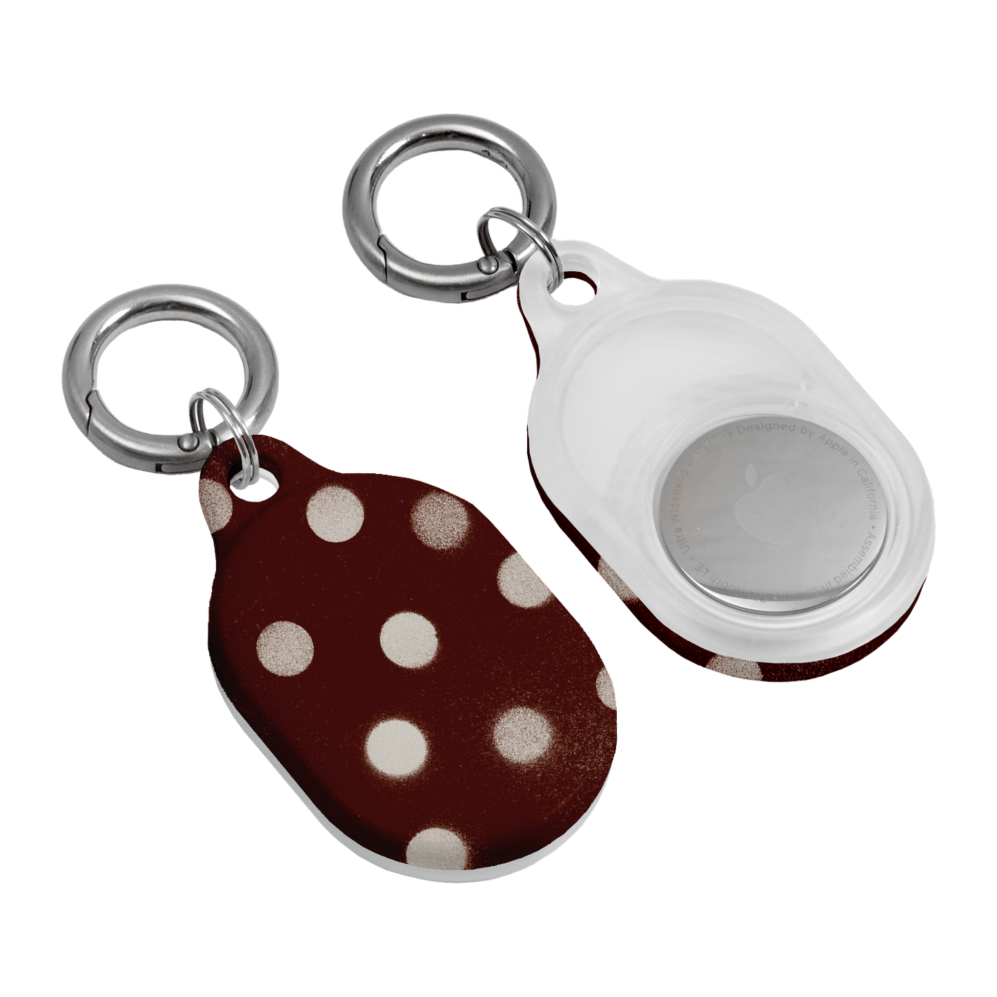 Mocha Polka Dot AirTag Case AirTag Case by Jasmine Dowling - The Dairy