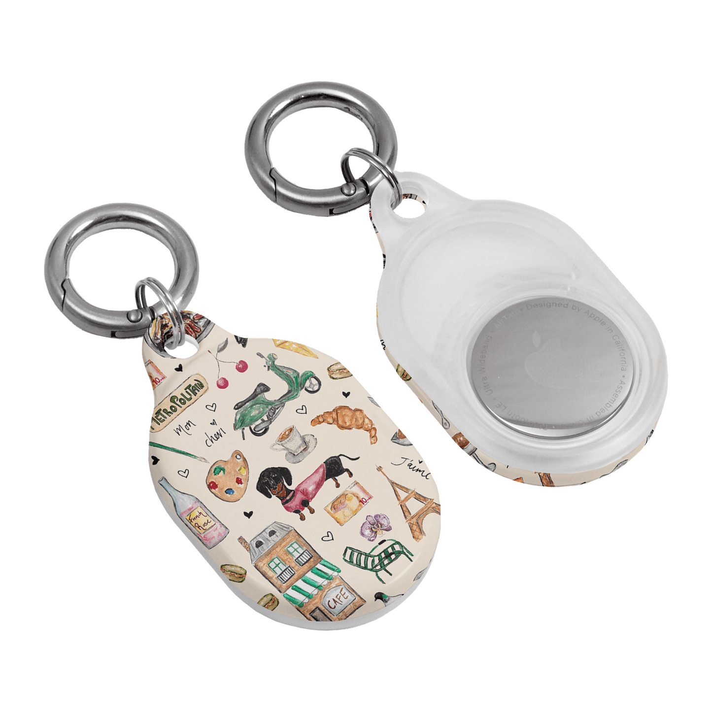 Parisian Daydream AirTag Case AirTag Case by BG. Studio - The Dairy