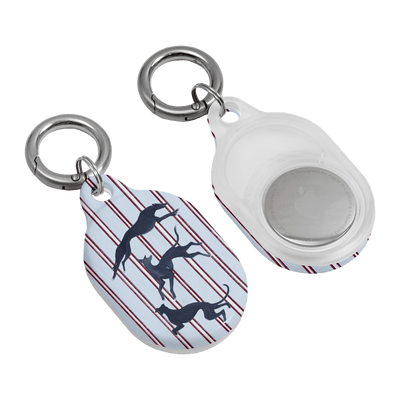 Stripey Hounds AirTag Case AirTag Case by Lisa Hu - The Dairy