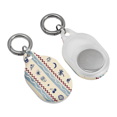 Summer Snacks Blue AirTag Case AirTag Case by Charlie Taylor - The Dairy