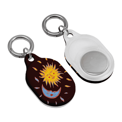 Sun & Moon Plum AirTag Case AirTag Case by BG. Studio - The Dairy