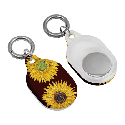 Sunflower Brown AirTag Case AirTag Case by BG. Studio - The Dairy