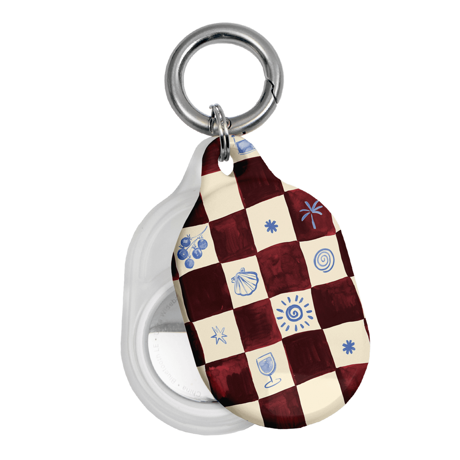 Afternoon Mezze Maroon AirTag Case AirTag Case by Charlie Taylor - The Dairy