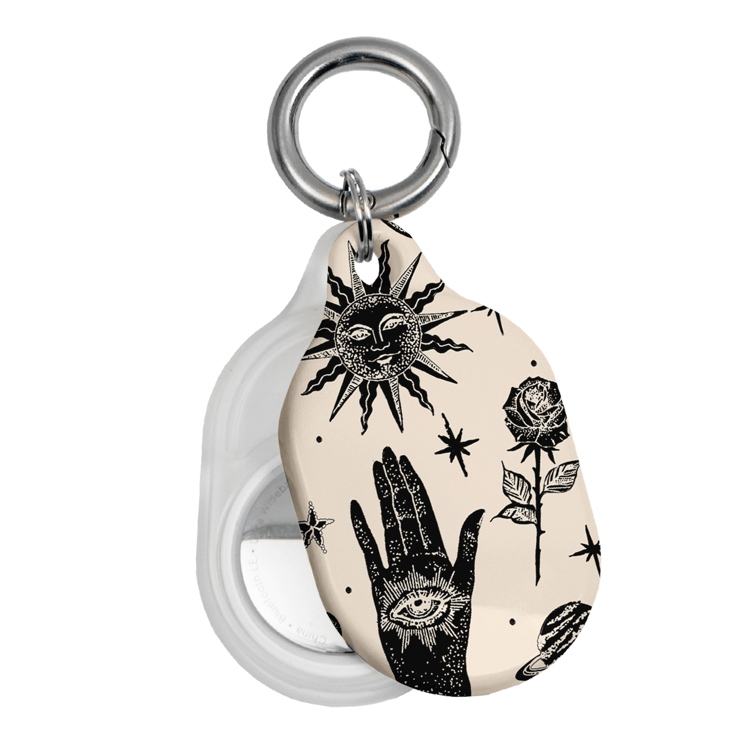 Astro Flash Beige AirTag Case AirTag Case by Veronica Tucker - The Dairy