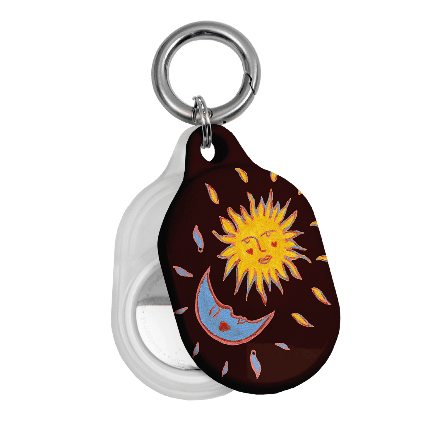 Sun & Moon Plum AirTag Case AirTag Case by BG. Studio - The Dairy