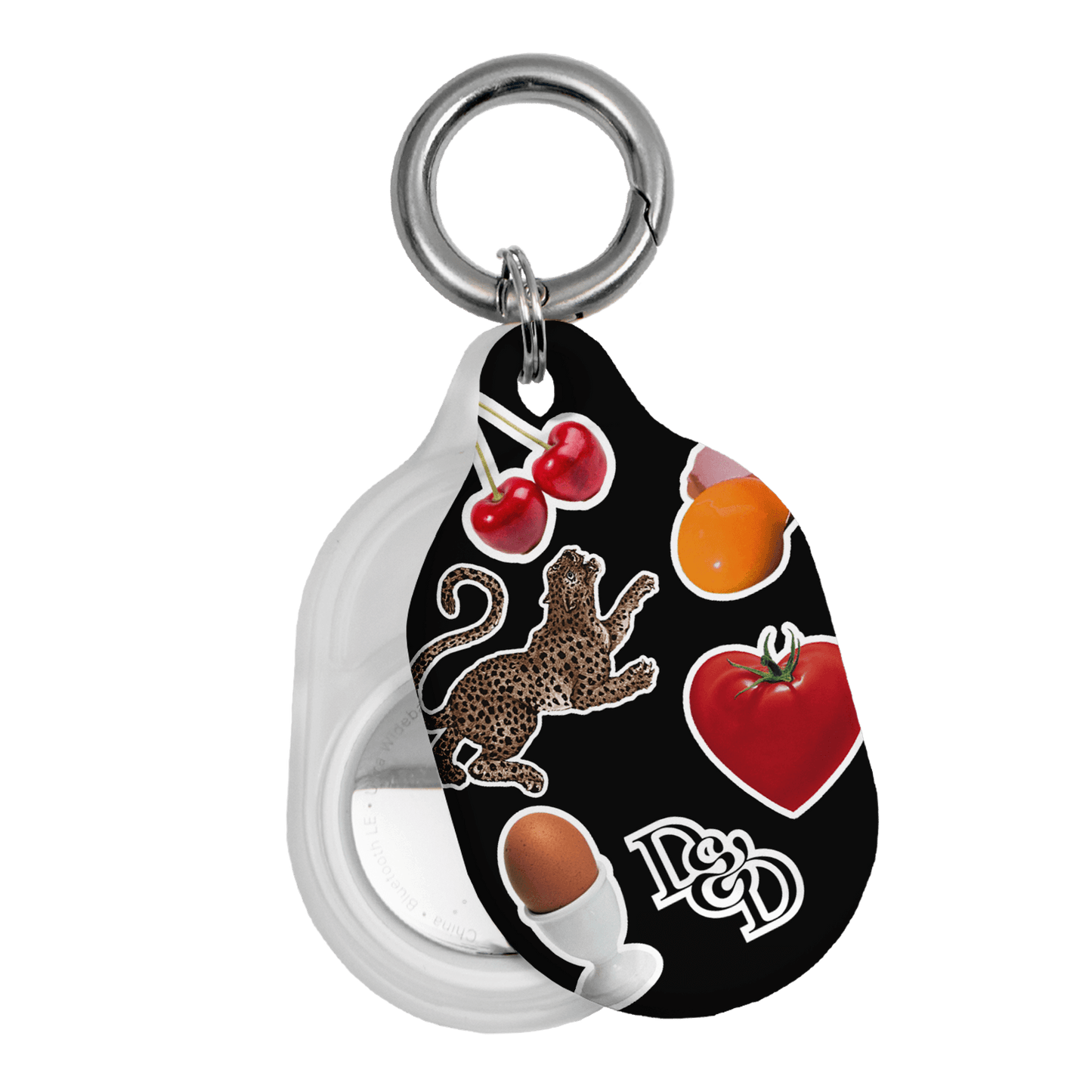 Sunday Stickers Black AirTag Case AirTag Case by Desmond & Dempsey - The Dairy