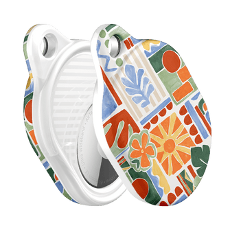 Tropicana Tile AirTag Case AirTag Case by Charlie Taylor - The Dairy