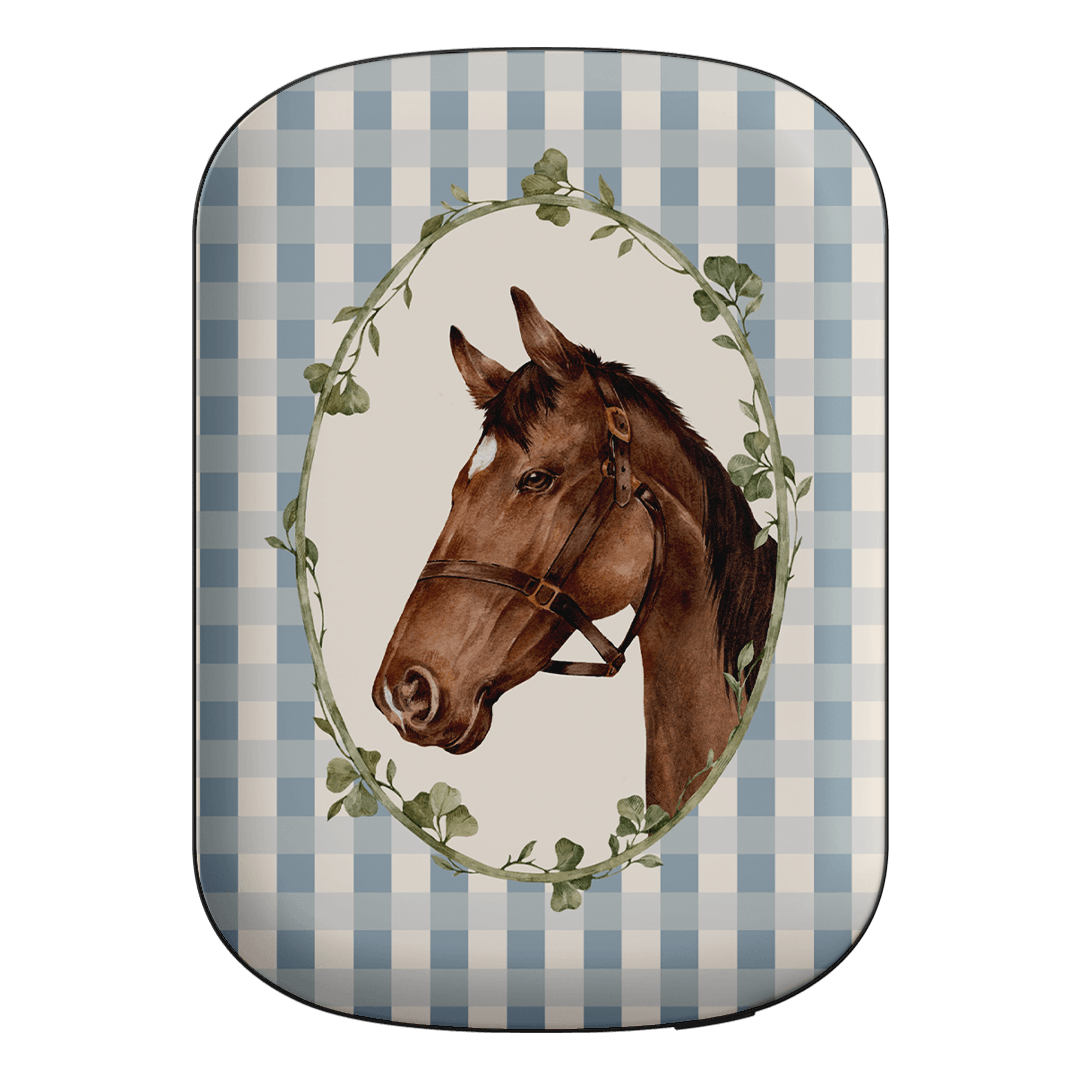 Gingham Horse ChargePod MagSafe Power Bank ChargerPod Power Bank + Shell by Kasiags Art - The Dairy