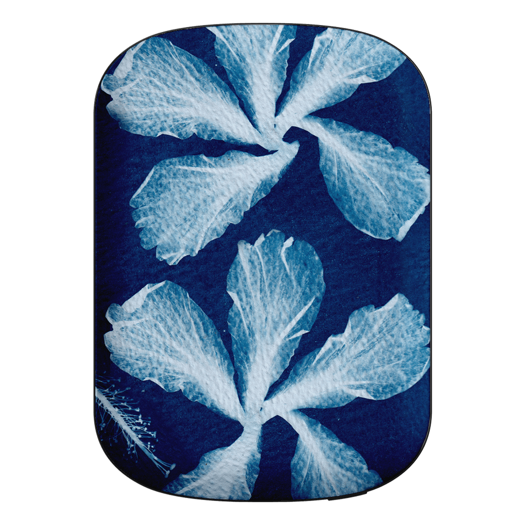 Hibiscus Cyanotype ChargePod MagSafe Power Bank ChargerPod Power Bank + Shell by Sally Hungerford - The Dairy