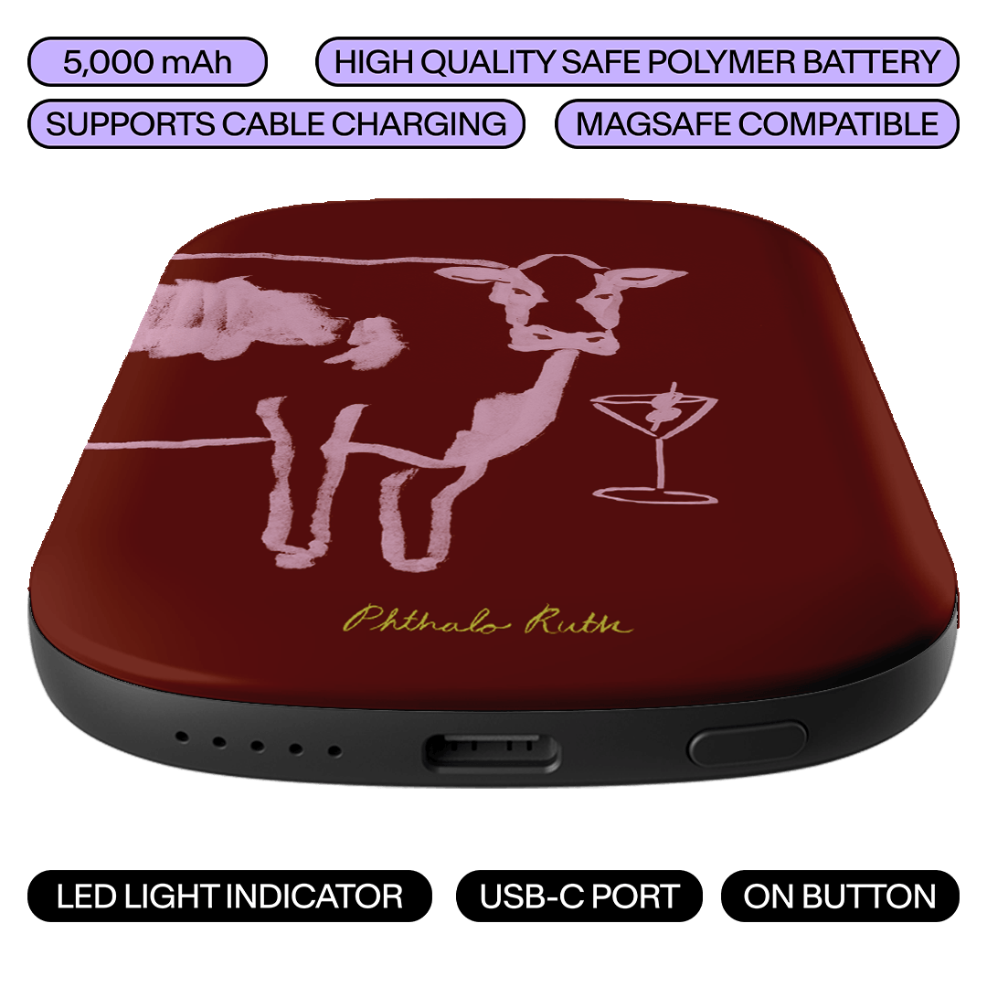 Mootini Berry ChargePod MagSafe Power Bank ChargerPod by Phthalo Ruth - The Dairy