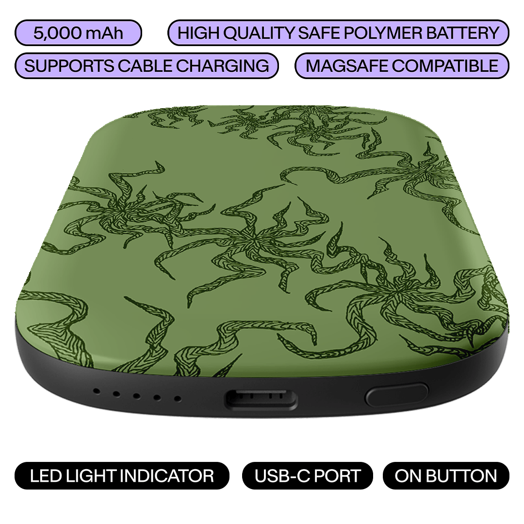 Night Moss ChargePod MagSafe Power Bank ChargerPod by Stormi Bree - The Dairy